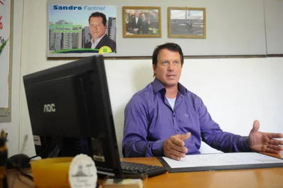  CAXIAS DO SUL, RS, BRASIL 01/03/2019Sandro Fantinel, representante do PSL em Caxias. (Felipe Nyland/Agência RBS)