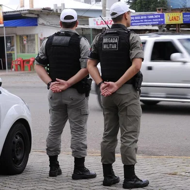  CAXIAS DO SUL, RS, BRASIL (05/05/2019)Impasse nos convênios do Policiamento Comunitário. Na foto, soldados Peixoto e Tavares. (Antonio Valiente/Agência RBS)