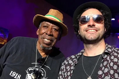 Luciano Leães em Nova Orleans com Alfred Uganda