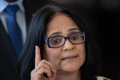 Brazilian future Minister of Women, Family and Human Rights Damares Alves speaks after being appointed by Brazilian President-elect Jair Bolsonaro in Brasilia on December 6, 2018. (Photo by Sergio LIMA / AFP)