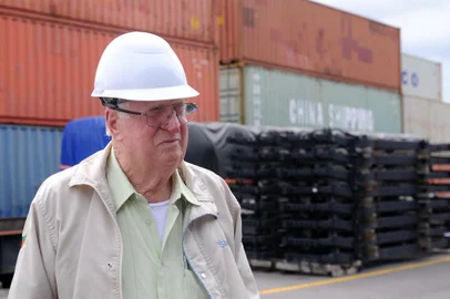  CAXIAS DO SUL, RS, BRASIL (06/05/2019)Pauta do +Serra sobre as incertezas sobre o futuro do Porto Seco de Caxias do Sul. Na foto, Waldomiro Simeoni, diretor do Porto Seco. (Antonio Valiente/Agência RBS)