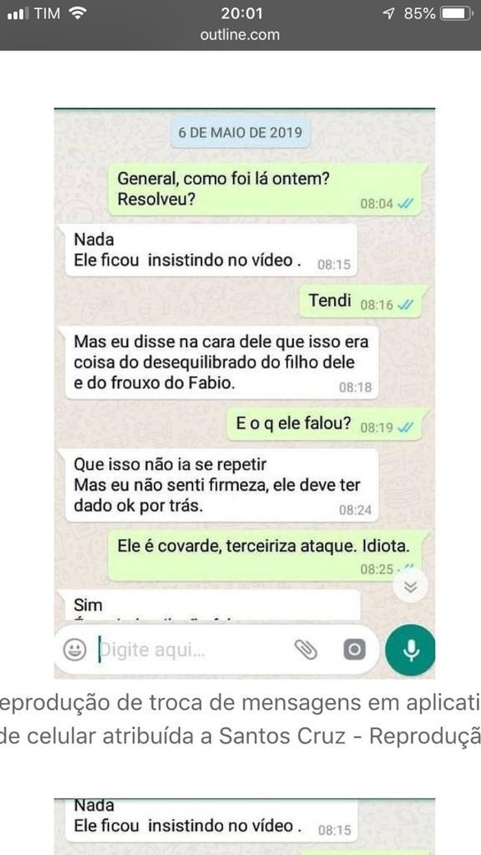 Mensagem falsa sobre morte de presidente do Santander por