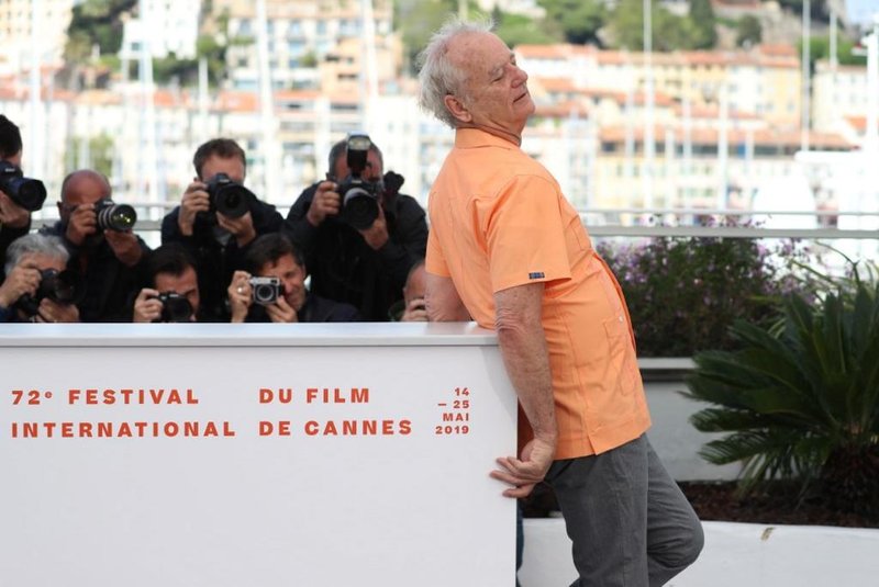 US actor Bill Murray poses during a photocall for the film The Dead Dont Die at the 72nd edition of the Cannes Film Festival in Cannes, southern France, on May 15, 2019. (Photo by Valery HACHE / AFP)