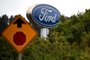 Ford Announces Its Cutting 7,000 Salaried PositionsCOLMA, CALIFORNIA - MAY 20: A sign with the Ford logo is posted in front of Serramonte Ford on May 20, 2019 in Colma, California. Ford Motor Company announced plans to lay off 7,000 salaried positions as the automaker restructures. The company hopes to save an estimated $600 million with the cuts.   Justin Sullivan/Getty Images/AFPEditoria: FINLocal: ColmaIndexador: JUSTIN SULLIVANSecao: TransportFonte: GETTY IMAGES NORTH AMERICAFotógrafo: STF