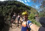 Três ciclistas são os primeiros a percorrer oficialmente os Caminhos de Caravaggio, na Serra
