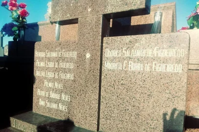Sepultura da família Saldanha em Rio Pardo. Família morou em Caxias do Sul