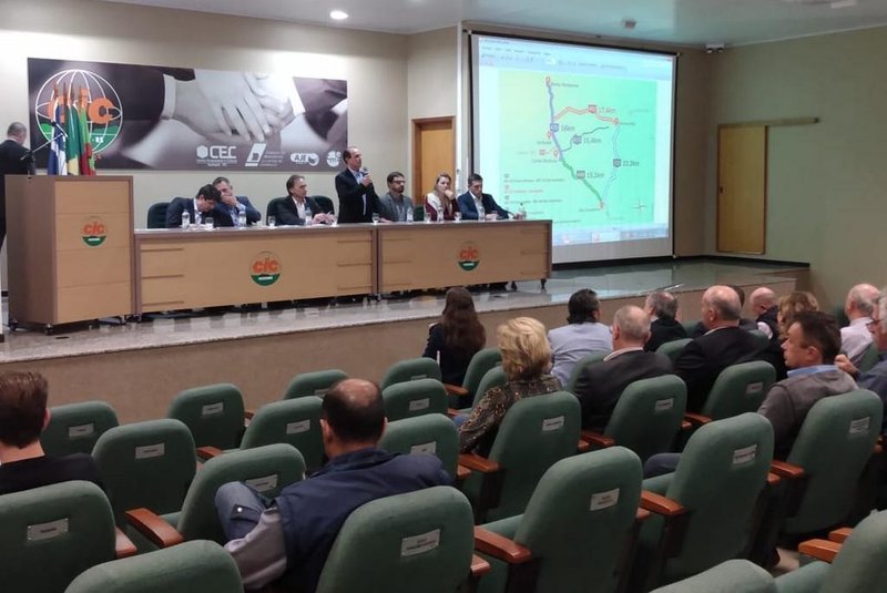 representantes de municípios da Serra - Amesne e Famurs - participam de encontro com secretários estaduais para debater melhorias das rodovias regionais.