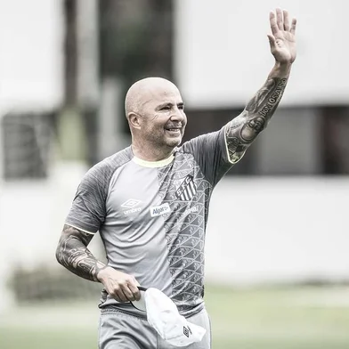  Tércnico Jorge Sampaoli, do Santos