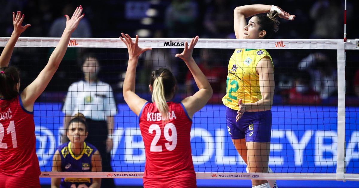 Brasil vence Sérvia e se aproxima da fase final da Liga das Nações de vôlei feminino GZH Brasil vence Sérvia e se aproxima da fase final da Liga das Nações de vôlei feminino GZH