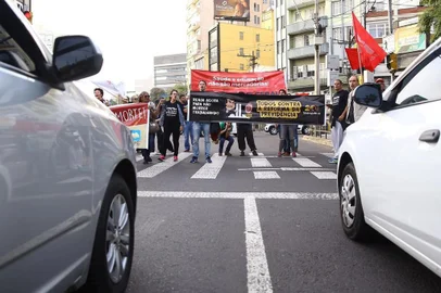  PORTO ALEGRE, RS, BRASIL, 14/06/2019- Greve: movimentação no Hps.(FOTOGRAFO: LAURO ALVES / AGENCIA RBS)