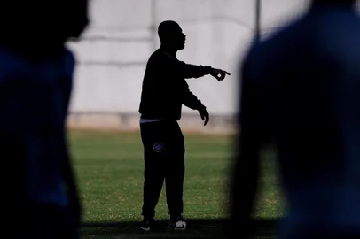  CAXIAS DO SUL, RS, BRASIL (26/03/2019)Treino do SER Caxias. Na foto, técnico Pingo. (Antonio Valiente/Agência RBS)