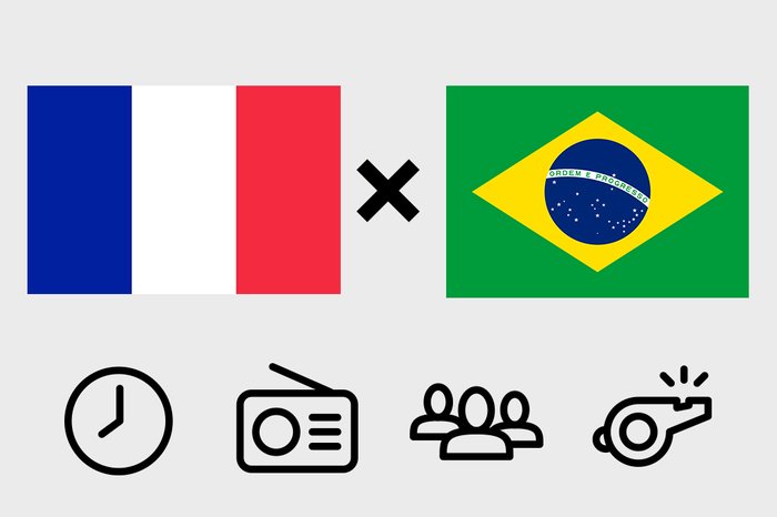 França x Brasil ao vivo e online, onde assistir, que horas é