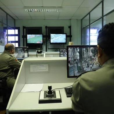  CAXIAS DO SUL, RS, BRASIL (17/06/2019)48 câmeras de monitoramento estão em funcionamento em Caxias do Sul. (Antonio Valiente/Agência RBS)