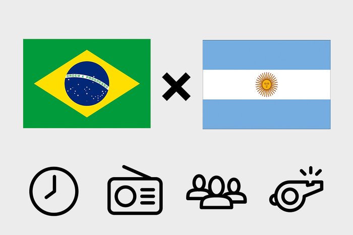 Brasil x Argentina: onde assistir, horário e prováveis escalações