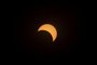  Solar eclipse as seen from the La Silla European Southern Observatory (ESO) in La Higuera, Coquimbo Region, Chile, on July 02, 2019. - Tens of thousands of tourists braced Tuesday for a rare total solar eclipse that was expected to turn day into night along a large swath of Latin Americas southern cone, including much of Chile and Argentina. (Photo by Martin BERNETTI / AFP)Editoria: SCILocal: La HigueraIndexador: MARTIN BERNETTISecao: natural scienceFonte: AFPFotógrafo: STF