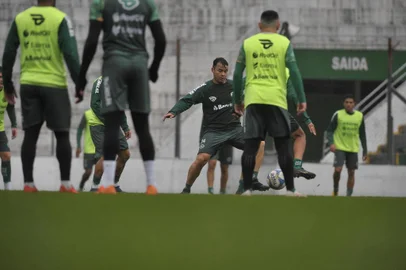 CAXIAS DO SUL, RS, BRASIL, 19/06/2019Treino do Juventude antes de enfrentar o Ypiranga de Erechim, pela 9º rodada do campeonato brasileiro série C(Lucas Amorelli/Agência RBS)