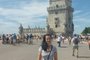 Juliana Cramer, 42 anos, estudante de Gestão Comercial de Porto Alegre, emigrou para Portugal em 2017, mas logo desistiu e voltou para o Rio Grande do Sul. Na foto, a Torre de Belém, em Lisboa, ao fundo. 
