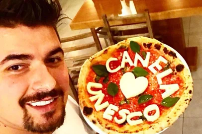 No Dia da Pizza, Peterson Secco participa da Olimpíada Vera Pizza Napoletana, na Itália.