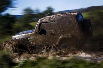  SANTA CRUZ DO SUL, RS, BRASIL, 03-07-2019: Integrantes do Jeep Clube Santa Cruz percorrem trilha no Parque de Eventos e nas proximidades do autódromo do município. A entidade promove evento para jipeiros no trajeto nos dias 2 e 3 de agosto. (Foto: Mateus Bruxel / Agência RBS)