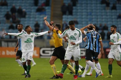  PORTO ALEGRE, RS, BRASIL, 05/08/2019- Grêmio x Chapecoense jogo válido pela 13ª rodada do Brasileirão. (FOTOGRAFO: ANDRÉ ÁVILA / AGENCIA RBS)