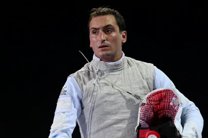  Guilherme Toldo (esgrima) durante os Jogos Pan-Americanos Lima 2019. Local: Centro de Convenções de Lima (Peru). Data: 06.08.2019. Crédito obrigatório: Abelardo Mendes Jr/ rededoesporte.gov.br