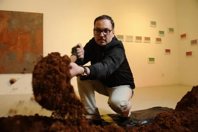  CAXIAS DO SUL, RS, BRASIL (08/08/2019)Exposição Terra de Muriel Paraboni que inaugura dia 09/08/19 no Centro de Culturta Ordovas em Caxias do Sul. (Antonio Valiente/Agência RBS)