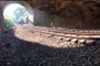 Trajeto da estrada de ferro entre as estações de Bento Gonçalves e Jaboticaba tem túneis, mas está se deteriorando há anos.