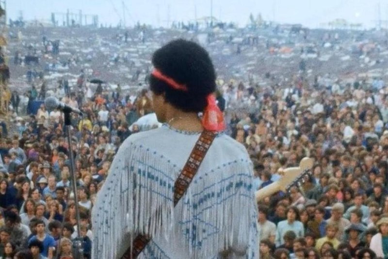 Jimi Hendrix em Woodstock, 1969