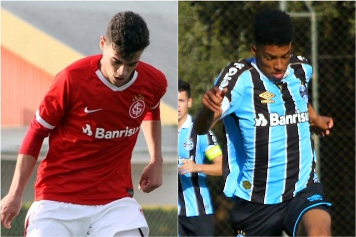 Montagem sobre fotos de: / Mariana Capra, Inter, e Rodrigo Fatturi, Grêmio/divulgação