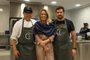 Antonio Park, Fernanda Guimarães e Lucas Cinti na primeira noite do Chefs Table de 2019, realizado no Instituto Ling.