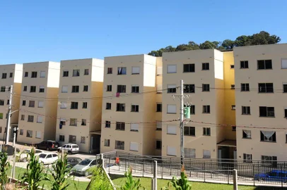  CAXIAS DO SUL, RS, BRASIL. NA FOTO, CONDOMÍNIO ROTA NOVA, LOCALIZADO NO LOTEAMENTO MATTIODA. MINHA CASA MINHA VIDA. (Roni Rigon/Pioneiro).