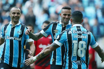  PORTO ALEGRE, RS, BRASIL, 24.08.2019. Grêmio recebe o Athletico-PR na Arena em partida válida pelo Brasileirão Série A. Foto: Jefferson Botega/Agência RBS 