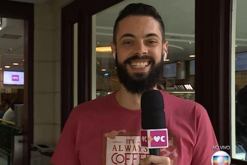 Cauê Fabiano estreia como repórter no Mais Você