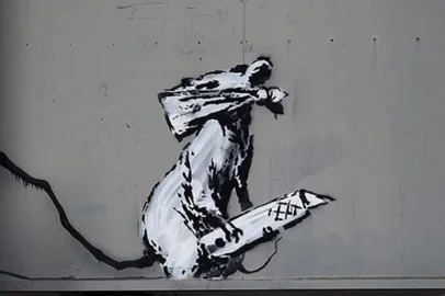 Obra roubada de Banksy