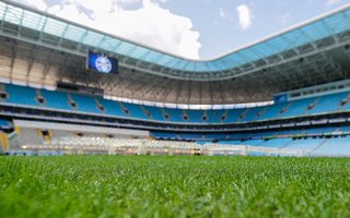  PORTO ALEGRE, RS, BRASIL, 13/08/2019: Situação do gramado da Arena do Grêmio. (Foto: Omar Freitas / Agência RBS)Indexador: NGS