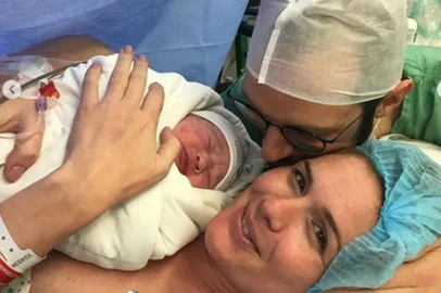 Daniel Scola e Gabriella Bordash e Tereza.