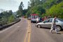 Acidente entre dois carros e um caminhão com duas mortes na RS-446 entre Carlos Barbosa e São Vendelino.