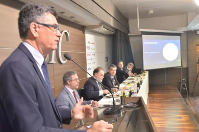 Presidente da Associação Nacional de Jornais (ANJ) e vice-presidente editorial e institucional do Grupo RBS, o jornalista Marcelo Rech palestrou na reunião-almoço da CIC de Caxias do Sul nesta segunda-feira, dia 16 de setembro de 2019.