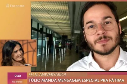 Fátima Bernardes completa 57 anos com homenagens no Encontro, entre elas de seu namorado, Túlio Gadelha