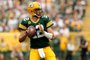 Minnesota Vikings v Green Bay PackersGREEN BAY, WISCONSIN - SEPTEMBER 15: Quarterback Aaron Rodgers #12 of the Green Bay Packers throws a pass against the Minnesota Vikings in the first quarter during the game at Lambeau Field on September 15, 2019 in Green Bay, Wisconsin.   Dylan Buell/Getty Images/AFPEditoria: SPOLocal: Green BayIndexador: Dylan BuellSecao: American FootballFonte: GETTY IMAGES NORTH AMERICAFotógrafo: STR