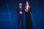  Best FIFA Mens Player of 2019, Argentina and Barcelona forward Lionel Messi (L) and Best FIFA Womens Player of 2019, US and Reign FC midfielder Megan Rapinoe pose at the end of The Best FIFA Football Awards ceremony, on September 23, 2019 in Milan. (Photo by Marco Bertorello / AFP)Editoria: SPOLocal: MilanIndexador: MARCO BERTORELLOSecao: soccerFonte: AFPFotógrafo: STF