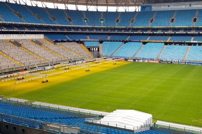 Confira como está o gramado da Arena para o confronto diante do Avaí
