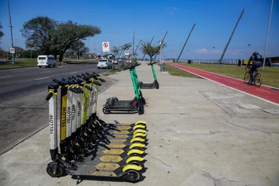  PORTO ALEGRE, RS, BRASIL, 26/09/2019: Dados da Grow sobre o aluguel de patinetes e bikes em POA(Foto: Omar Freitas / Agência RBS)Indexador: NGS