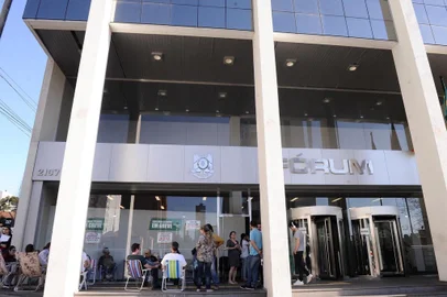  CAXIAS DO SUL, RS, BRASIL (30/09/2019)Greve do Judiciário no Forum de Caxias do Sul. (Antonio Valiente/Agência RBS)