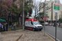 Em entrega de 4 ambulâncias do Samu à comunidade, elas ficaram estacionadas sobre calçada na Praça João Pessoa, bairro São Pelegrino. Foto para o projeto Família Pedrosa, a Família Pedestre.