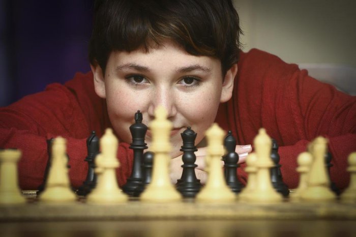 Pequeno morador mostra talento no xadrez