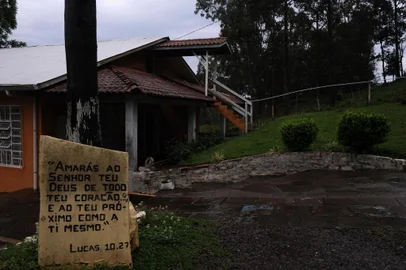  CAXIAS DO SUL, RS, BRASIL (04/10/2019)Na foto, atividades dos internos e de um usuário que está sem usar a droga há um ano e meio. (Antonio Valiente/Agência RBS)