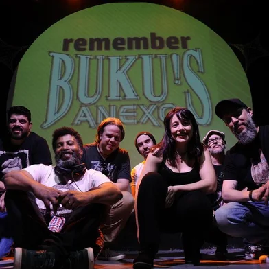  CAXIAS DO SUL, RS, BRASIL (09/10/2019)Foto com as bandas A4, Marmaduke, Bete Balanço e DJ Mono. São as atrações da festa Remember Bukus Anexo.