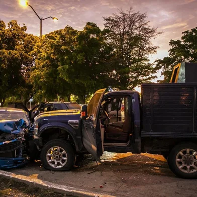 EDITORS NOTE: Graphic content / View of bullet ridden and crashed vehicles in a street of Culiacan, state of Sinaloa, Mexico, on October 17, 2019, after heavily armed gunmen in four-by-four trucks fought an intense battle with Mexican security forces. - Mexican security forces on Thursday arrested one son of jailed drug kingpin Joaquin El Chapo Guzman in an operation that triggered fighting in the western city of Culiacan, Security Minister Alfonso Durazo said. (Photo by RASHIDE FRIAS / AFP)