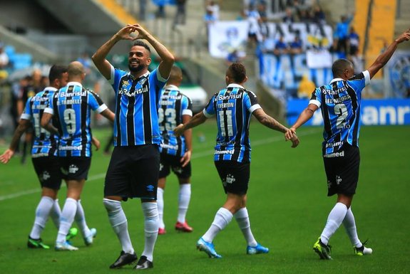  PORTO ALEGRE, RS, BRASIL, 27/10/2019- Grêmio x Botafogo: jogo da 28ª rodada do Brasileirão, que ocorre na arena.(FOTOGRAFO: TADEU VILANI / AGENCIA RBS)